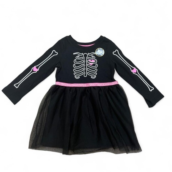 Cat & Jack Other - Spooky Skeleton Tulle Dress Glow-in-the-Dark Witchy Halloween Cat & Jack  2T